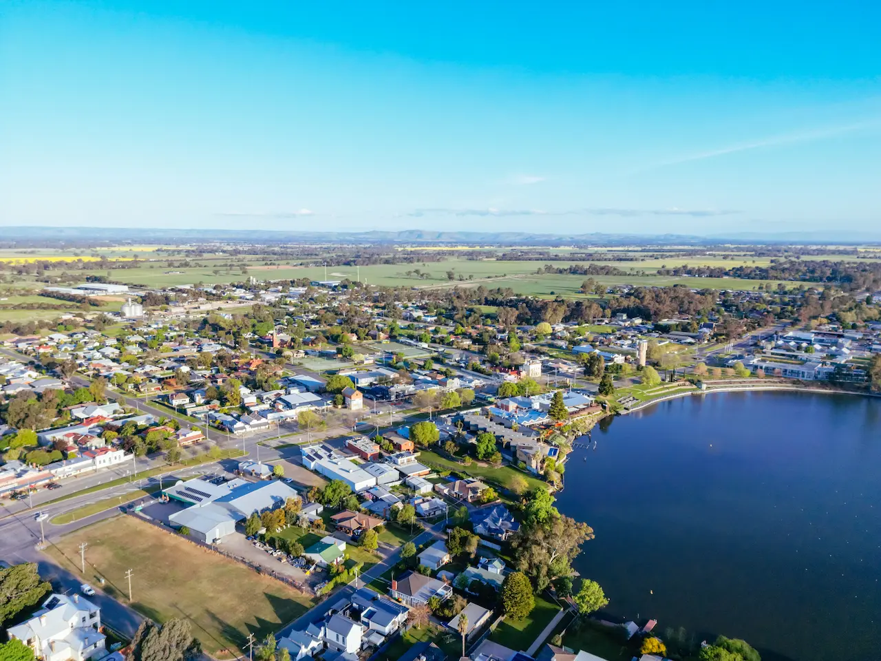 Aerial View of Lake Nagambie